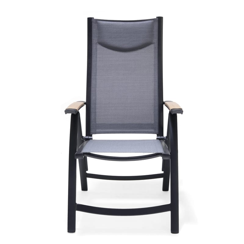 Karmstol för utomhusbruk Panama positionsstol - svart - Utemöbler - Utestolar & fåtöljer - Positionsstol