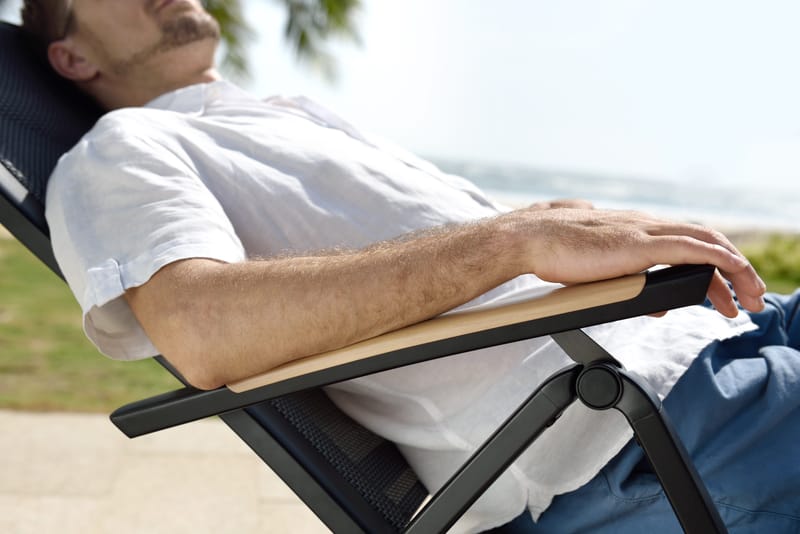 Karmstol för utomhusbruk Panama positionsstol - svart - Utemöbler - Utestolar & fåtöljer - Positionsstol