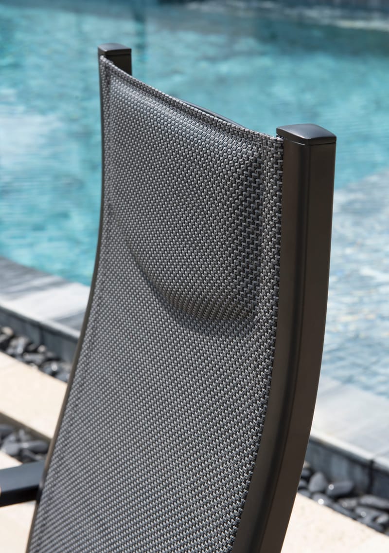 Karmstol för utomhusbruk Panama positionsstol - svart - Utemöbler - Utestolar & fåtöljer - Positionsstol