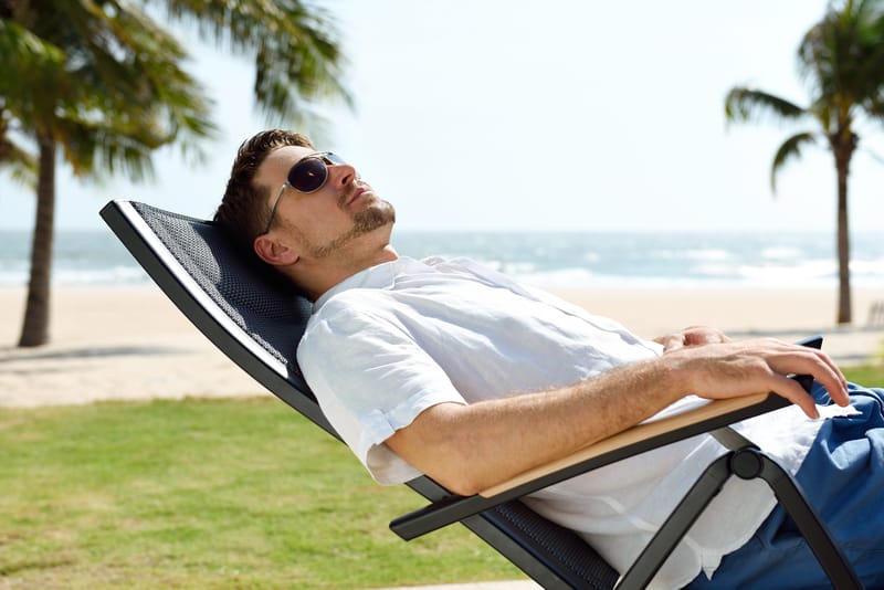 Karmstol för utomhusbruk Panama positionsstol - svart - Utemöbler - Utestolar & fåtöljer - Positionsstol