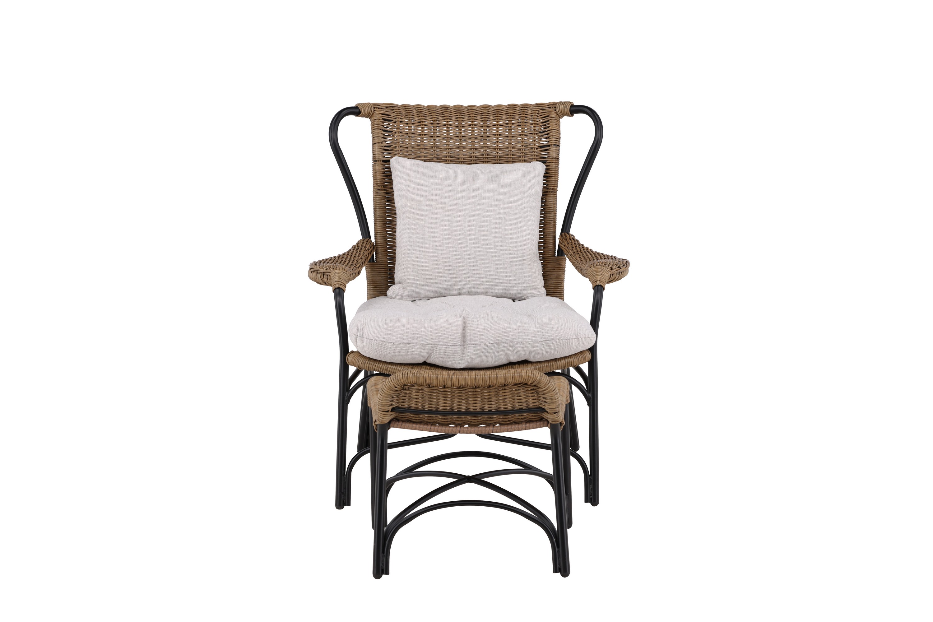 loreto utefåtölj - svart