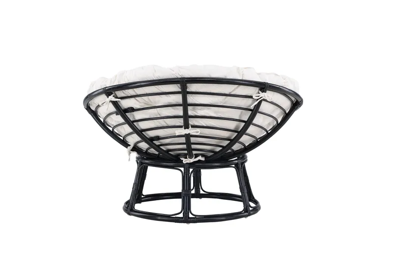 Loungestol Bonnie - Svart/Vit - Utemöbler - Utestolar & fåtöljer - Utefåtöljer & loungefåtöljer