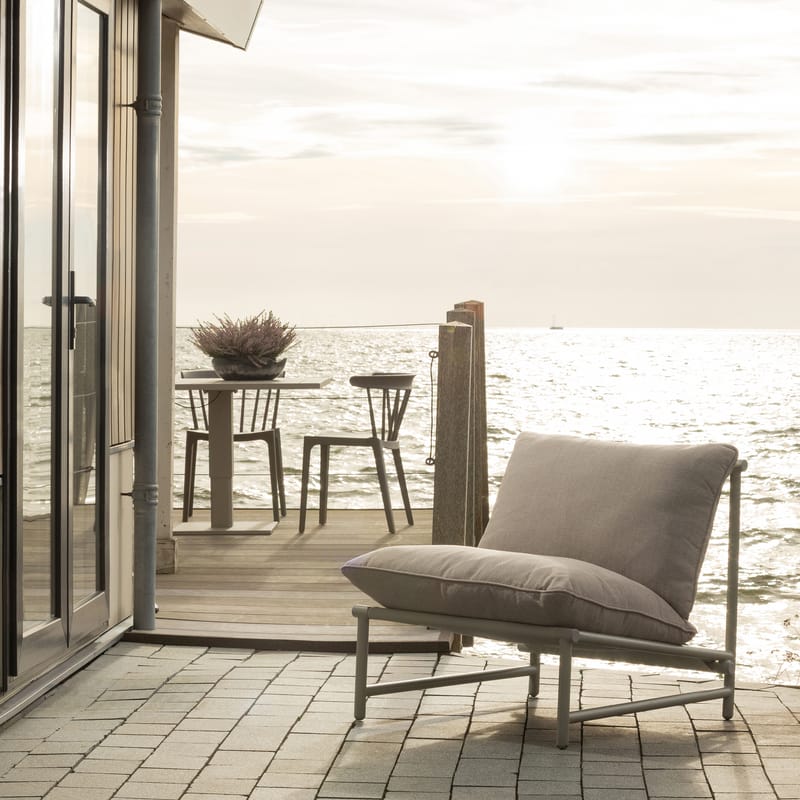 Loungestol Elvo 82 cm Utomhus - Sand - Utemöbler - Utestolar & fåtöljer - Utefåtöljer & loungefåtöljer