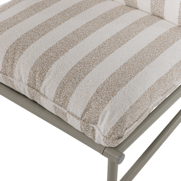 Loungestol Elvo 82 cm Utomhus - Sand/Vit - Utemöbler - Utestolar & fåtöljer - Utefåtöljer & loungefåtöljer