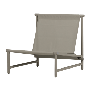 Loungestol Elvo 82 cm Utomhus - Sand/Vit - Utemöbler - Utestolar & fåtöljer - Utefåtöljer & loungefåtöljer
