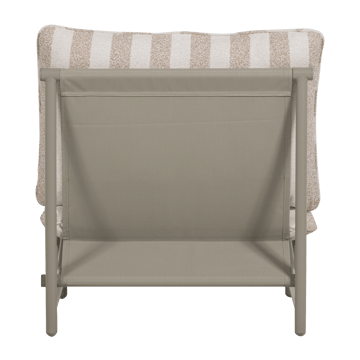 Loungestol Elvo 82 cm Utomhus - Sand/Vit - Utemöbler - Utestolar & fåtöljer - Utefåtöljer & loungefåtöljer