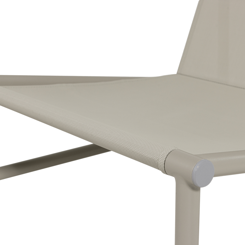 Loungestol Elvo 82 cm Utomhus - Sand/Vit - Utemöbler - Utestolar & fåtöljer - Utefåtöljer & loungefåtöljer