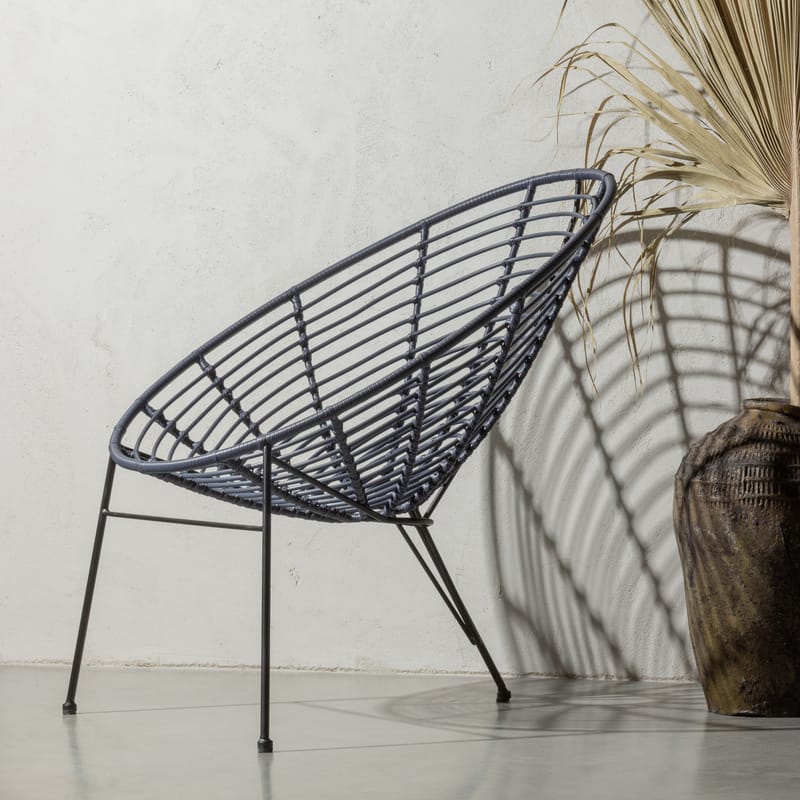 Loungestol Jane 72 cm Utomhus - Bläck - Utemöbler - Utestolar & fåtöljer - Utefåtöljer & loungefåtöljer