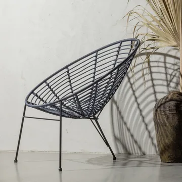 Loungestol Jane 72 cm Utomhus - Bläck - Utemöbler - Utestolar & fåtöljer - Utefåtöljer & loungefåtöljer
