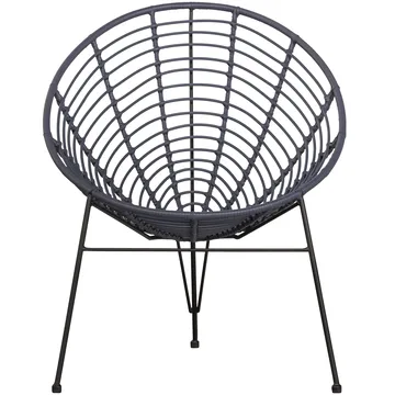 Loungestol Jane 72 cm Utomhus - Bläck - Utemöbler - Utestolar & fåtöljer - Utefåtöljer & loungefåtöljer