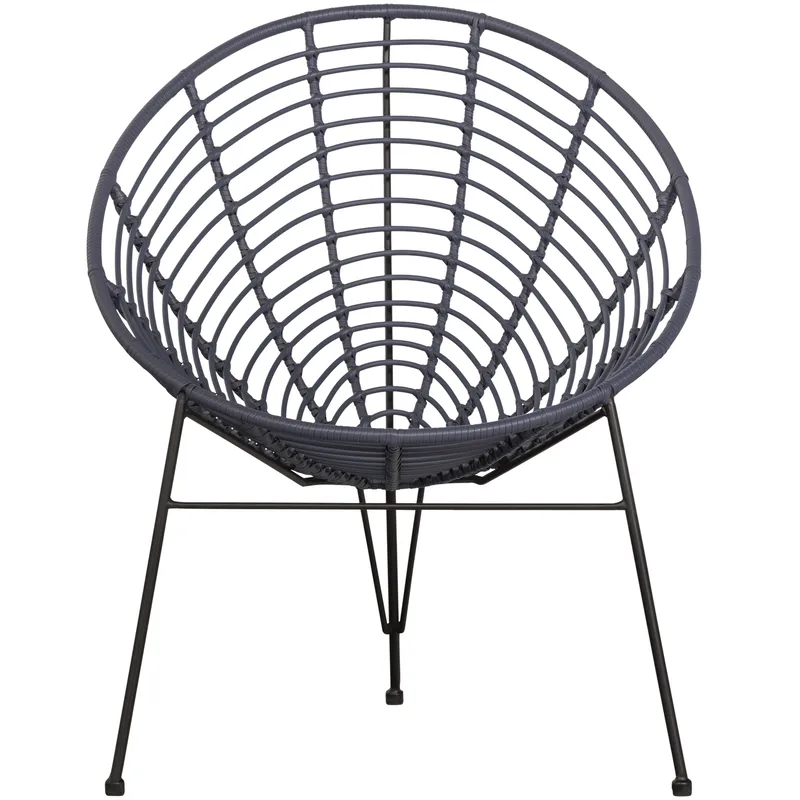 Loungestol Jane 72 cm Utomhus - Bläck - Utemöbler - Utestolar & fåtöljer - Utefåtöljer & loungefåtöljer