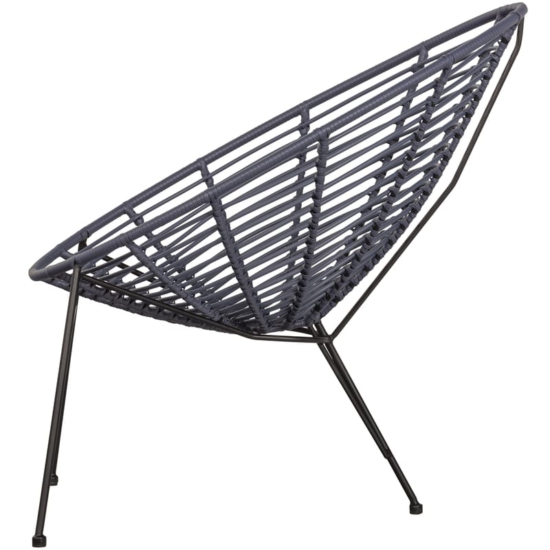 Loungestol Jane 72 cm Utomhus - Bläck - Utemöbler - Utestolar & fåtöljer - Utefåtöljer & loungefåtöljer