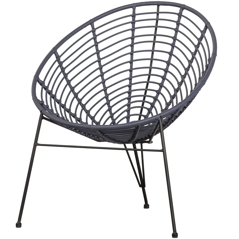 Loungestol Jane 72 cm Utomhus, Bläck