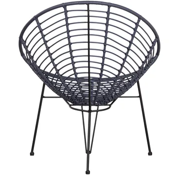 Loungestol Jane 72 cm Utomhus - Bläck - Utemöbler - Utestolar & fåtöljer - Utefåtöljer & loungefåtöljer