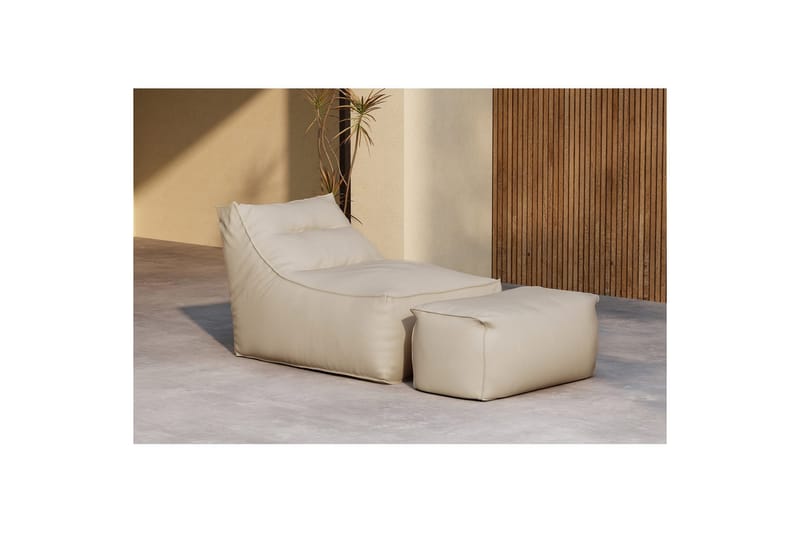 Loungestol Redang - Beige - Utemöbler - Utestolar & fåtöljer - Solstol