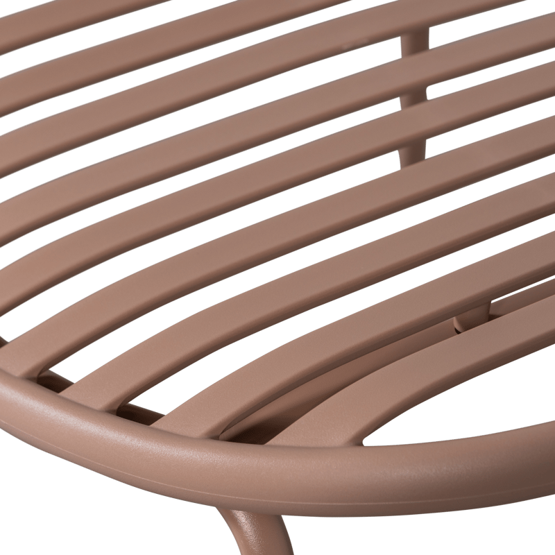 Loungestol + Pall Bruce Utomhus - Laxrosa - Utemöbler - Utestolar & fåtöljer - Utefåtöljer & loungefåtöljer