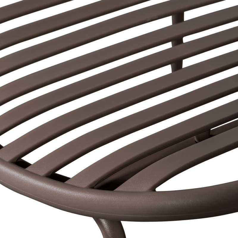 Loungestol + Pall Bruce Utomhus - Lila/Brun - Utemöbler - Utestolar & fåtöljer - Utefåtöljer & loungefåtöljer