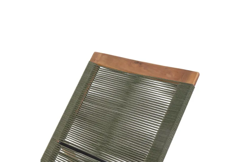 Loungestol Prossedi Grönt/ljust trä - Grönt/ljust trä - Utemöbler - Utestolar & fåtöljer - Solsängar & solvagnar