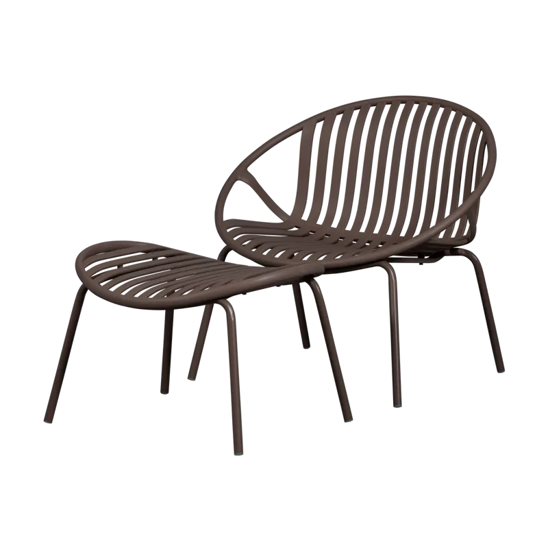 Loungestol + Pall Bruce Utomhus, Lila/Brun