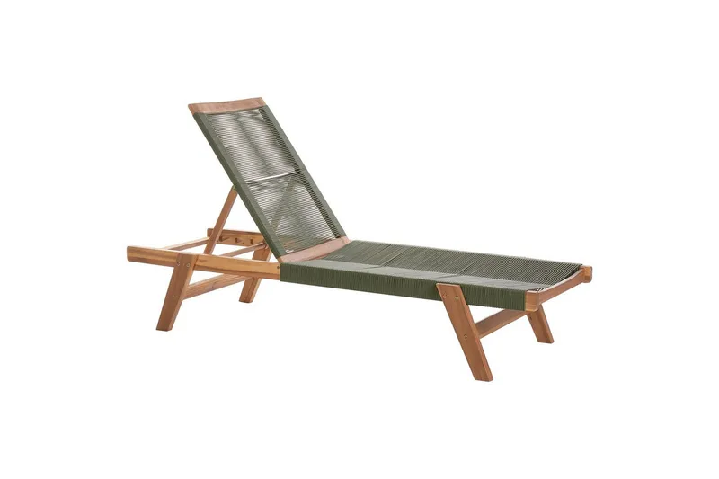 Loungestol Prossedi Grönt/ljust trä, Grönt/ljust trä