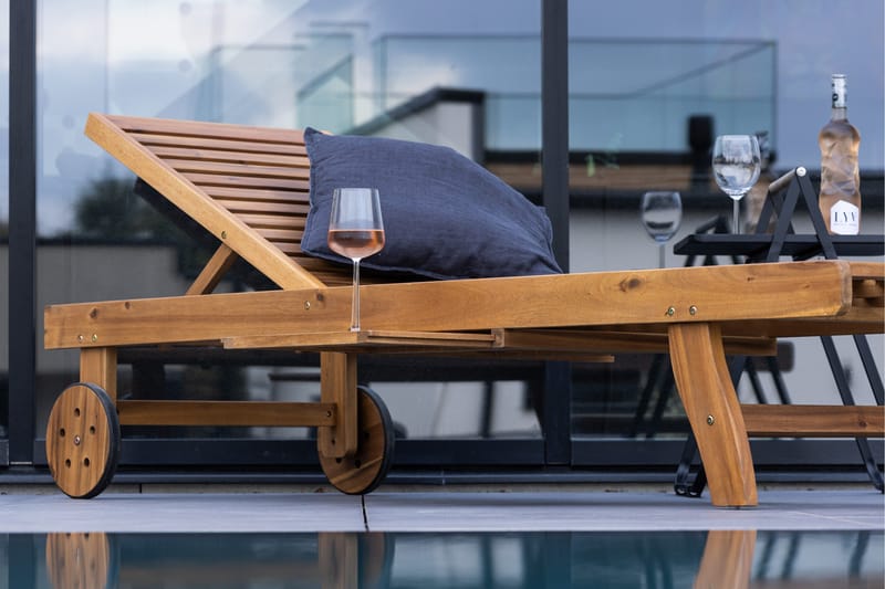 Luzon Solstol 200x63 cm - Brun - Utemöbler - Utestolar & fåtöljer - Solstol