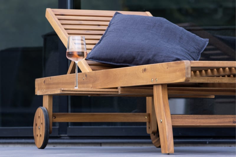 Luzon Solstol 200x63 cm - Brun - Utemöbler - Utestolar & fåtöljer - Solstol