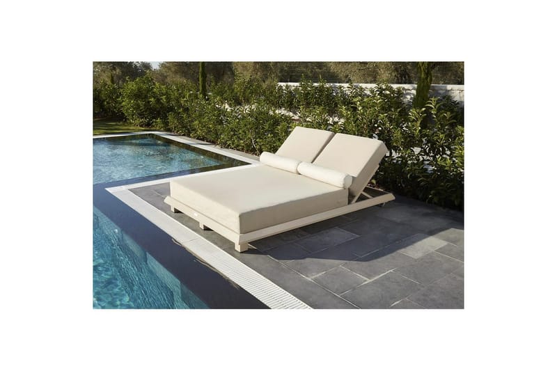 Malkiat Solstol 150x212 cm - Beige - Utemöbler - Utestolar & fåtöljer - Solstol