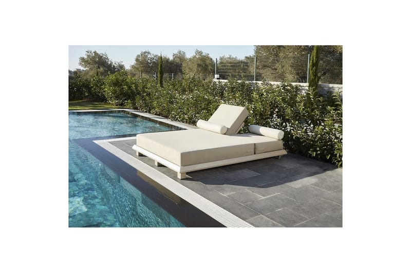 Malkiat Solstol 150x212 cm - Beige - Utemöbler - Utestolar & fåtöljer - Solstol