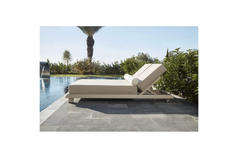 Malkiat Solstol 150x212 cm - Beige - Utemöbler - Utestolar & fåtöljer - Solstol