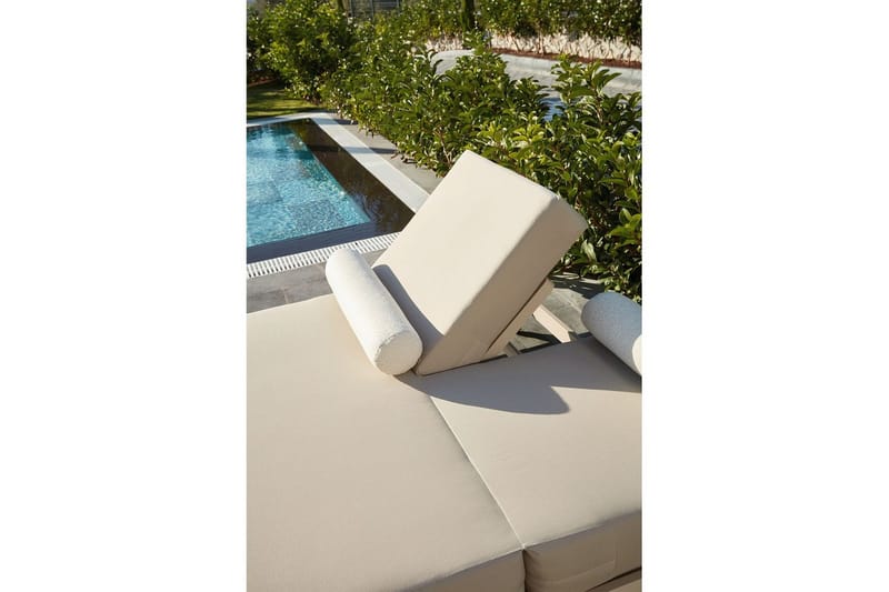 Malkiat Solstol 150x212 cm - Beige - Utemöbler - Utestolar & fåtöljer - Solstol