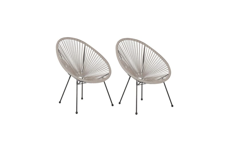 Maniwaki Utefåtölj - Grå/Svart - Utemöbler - Utestolar & fåtöljer - Utefåtöljer & loungefåtöljer