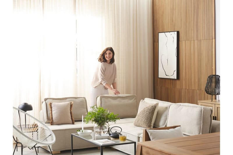 Maniwaki Utefåtölj - Vit/Svart - Utemöbler - Utestolar & fåtöljer - Utefåtöljer & loungefåtöljer