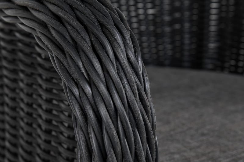 Marcus Light Utefåtölj med Dyna – Loungefåtölj i Konstrotting för Utemöbler - Svart - Utemöbler - Utestolar & fåtöljer - Utefåtöljer & loungefåtöljer