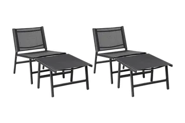 Montmagny Solstol 54x60 cm - Svart - Utemöbler - Utestolar & fåtöljer - Solstol
