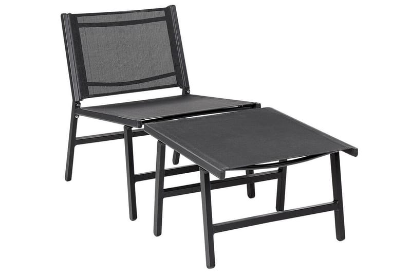 MONTMAGNY Solstol 54x60 cm Svart - Utemöbler - Utestolar & fåtöljer - Solstol