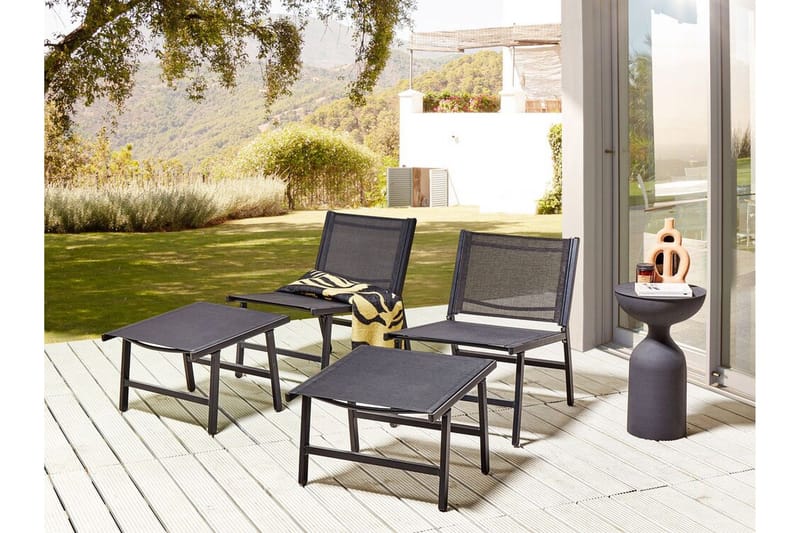 Montmagny Solstol 54x60 cm - Svart - Utemöbler - Utestolar & fåtöljer - Solstol