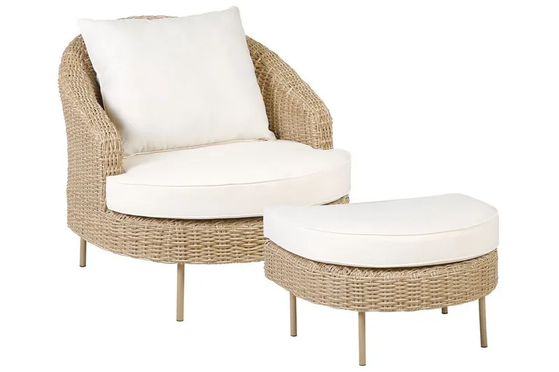 Napa Utefåtölj - Natural/Beige/Vit - Utemöbler - Utestolar & fåtöljer - Utefåtöljer & loungefåtöljer