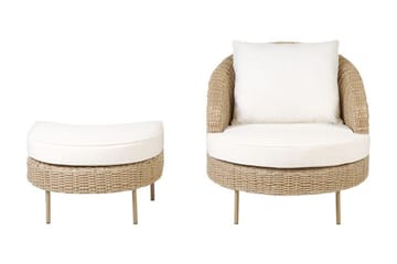 Napa Utefåtölj - Natural/Beige/Vit - Utemöbler - Utestolar & fåtöljer - Utefåtöljer & loungefåtöljer