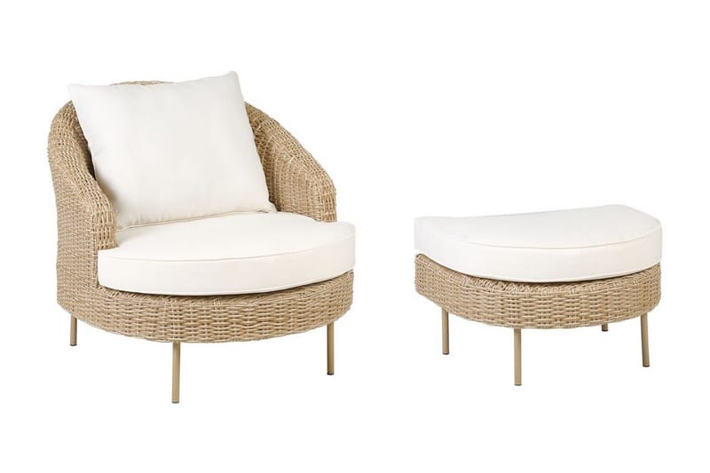 Napa Utefåtölj - Natural/Beige/Vit - Utemöbler - Utestolar & fåtöljer - Utefåtöljer & loungefåtöljer