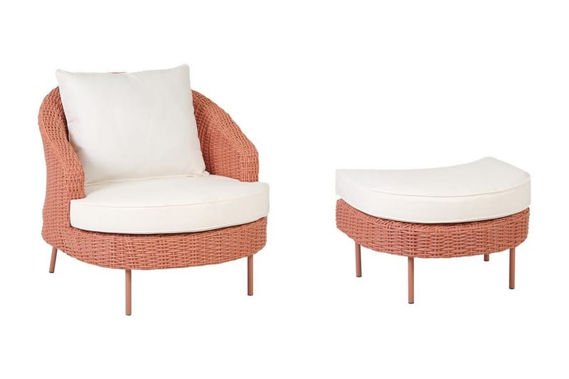Napa Utefåtölj - Rosa/Vit - Utemöbler - Utestolar & fåtöljer - Utefåtöljer & loungefåtöljer