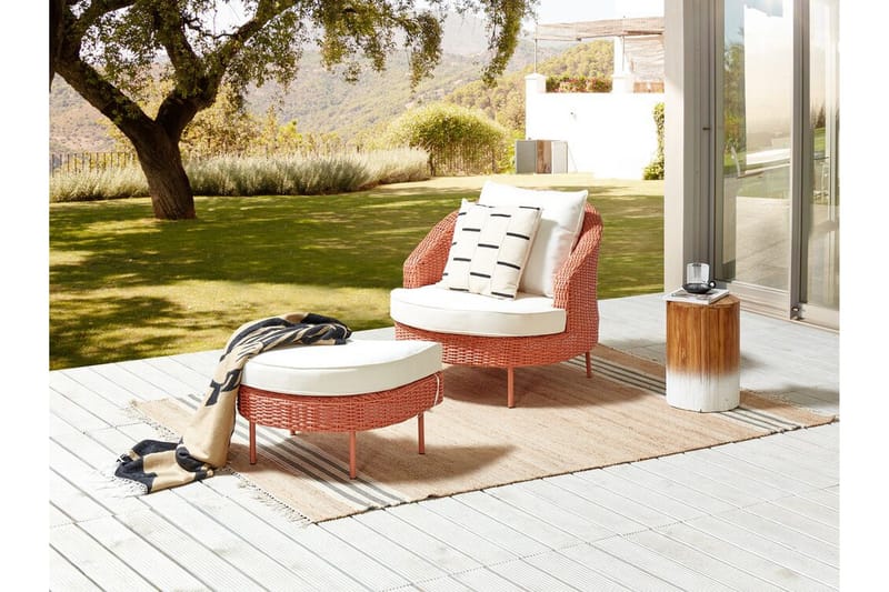 Napa Utefåtölj - Rosa/Vit - Utemöbler - Utestolar & fåtöljer - Utefåtöljer & loungefåtöljer