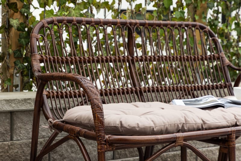 Nella Solsäng - Svart - Utemöbler - Utesoffor & bänkar - Trädgårdssoffa