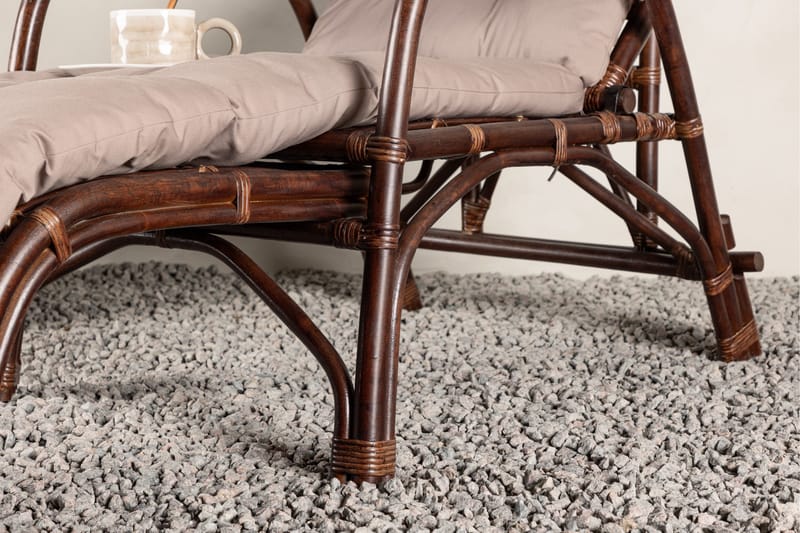 Nella Solstol 67x177 cm - Brun - Utemöbler - Utestolar & fåtöljer - Solstol