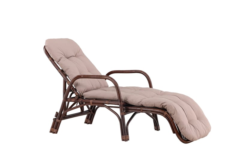 Nella Solstol 67x177 cm - Brun - Utemöbler - Utestolar & fåtöljer - Solstol