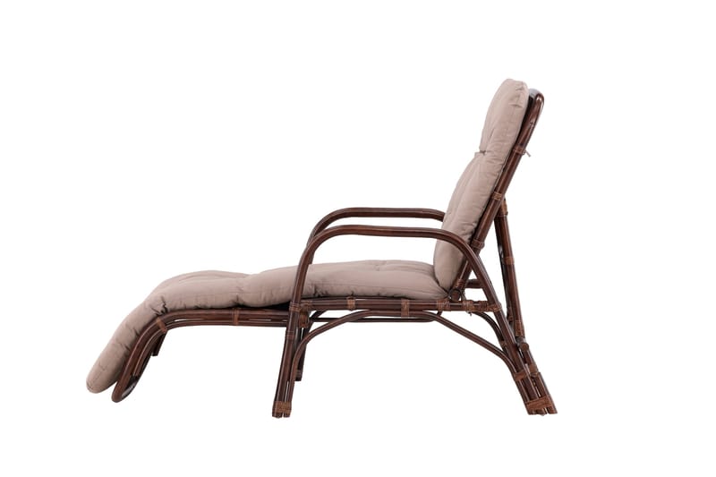 Nella Solstol 67x177 cm - Brun - Utemöbler - Utestolar & fåtöljer - Solstol