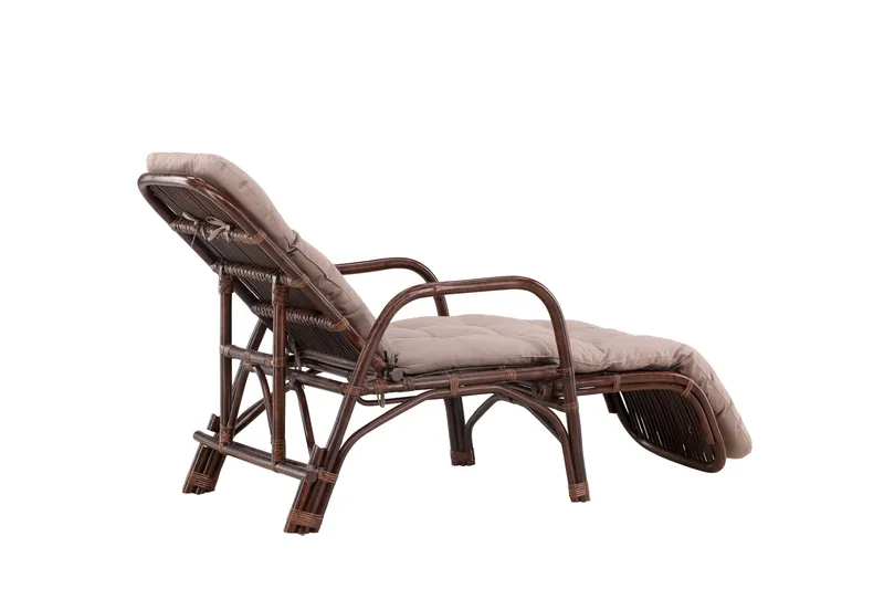 Nella Solstol 67x177 cm - Brun - Utemöbler - Utestolar & fåtöljer - Solstol