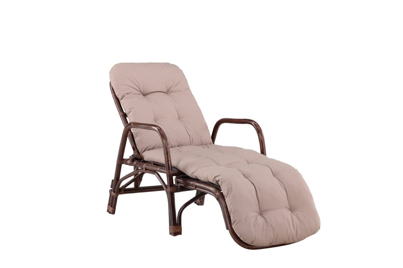 Nella Solstol 67x177 cm - Brun - Utemöbler - Utestolar & fåtöljer - Solstol