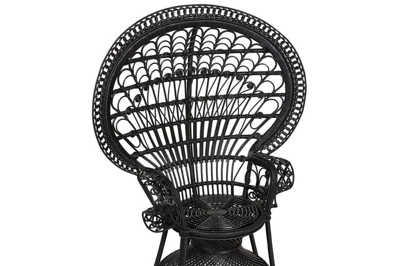 Påfågelstol Emmanuelle - Svart - Utemöbler - Utestolar & fåtöljer - Utefåtöljer & loungefåtöljer