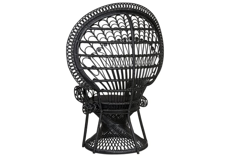 Påfågelstol Emmanuelle - Svart - Utemöbler - Utestolar & fåtöljer - Utefåtöljer & loungefåtöljer