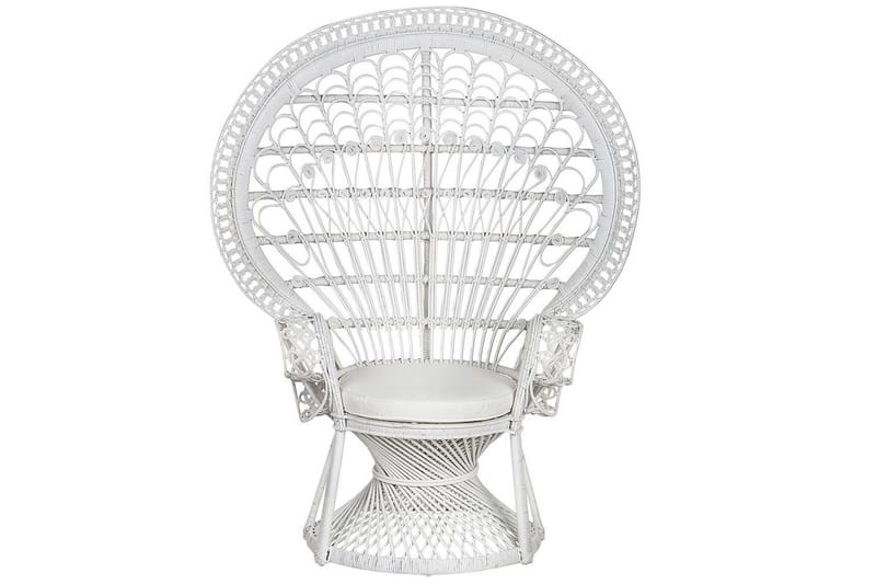 Påfågelstol Emmanuelle - Vit - Utemöbler - Utestolar & fåtöljer - Utefåtöljer & loungefåtöljer